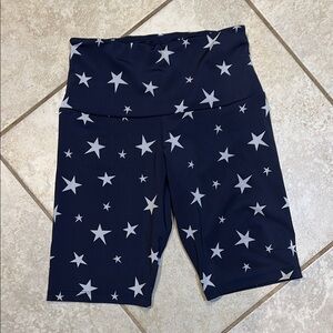 Free People FP Movement x Onzie Star Navy Biker Shorts S/M bike shorts